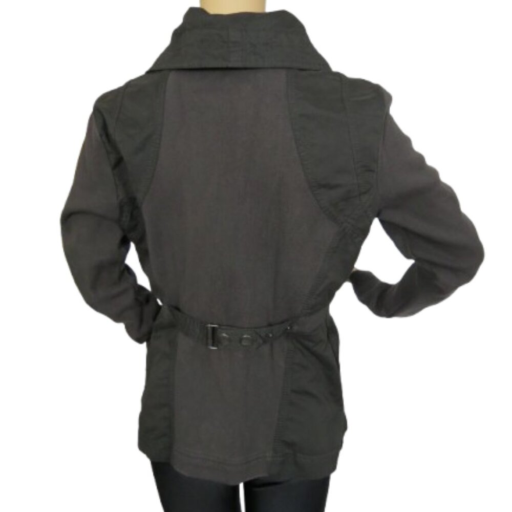 Sandwich Button Up Gray Spring Jacket - Picture 6 of 7